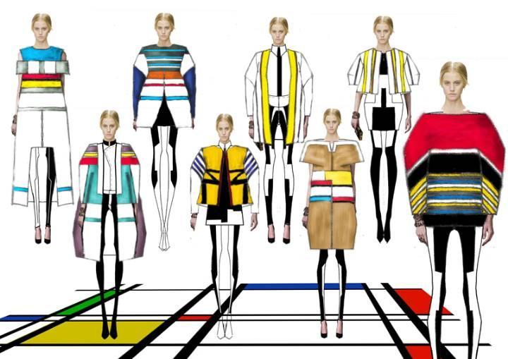 蒙德里安艺术在女装设计中的现代诠释 极简主义与几何美学的交融